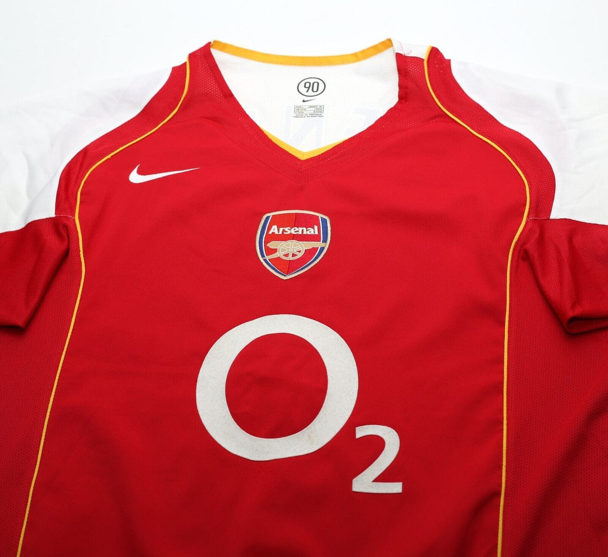 2004/05 HENRY #14 Arsenal Vintage Nike Home Football Shirt Jersey (L)