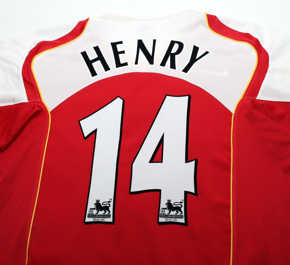 2004/05 HENRY #14 Arsenal Vintage Nike Home Football Shirt Jersey (L)
