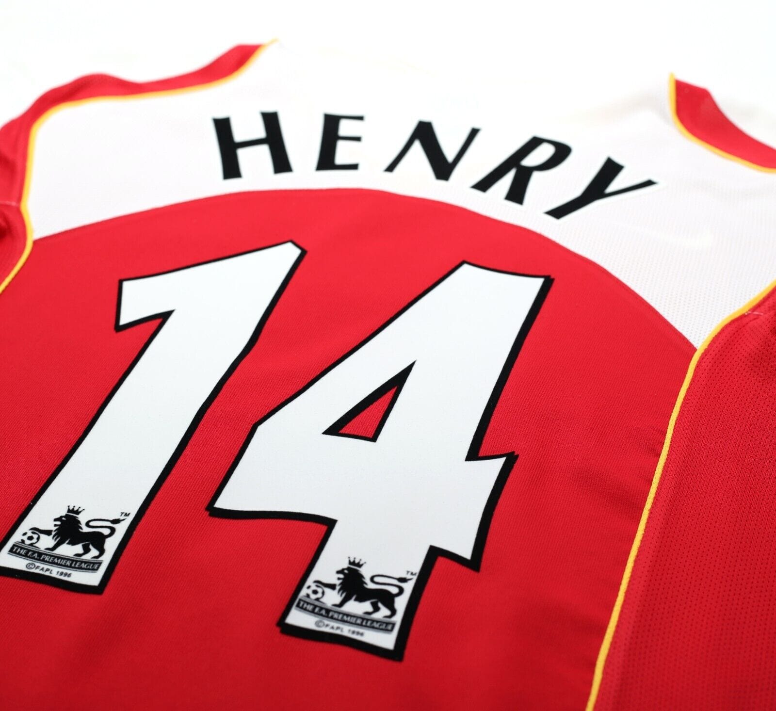 2004/05 HENRY #14 Arsenal Vintage Nike Home Football Shirt Jersey (L)
