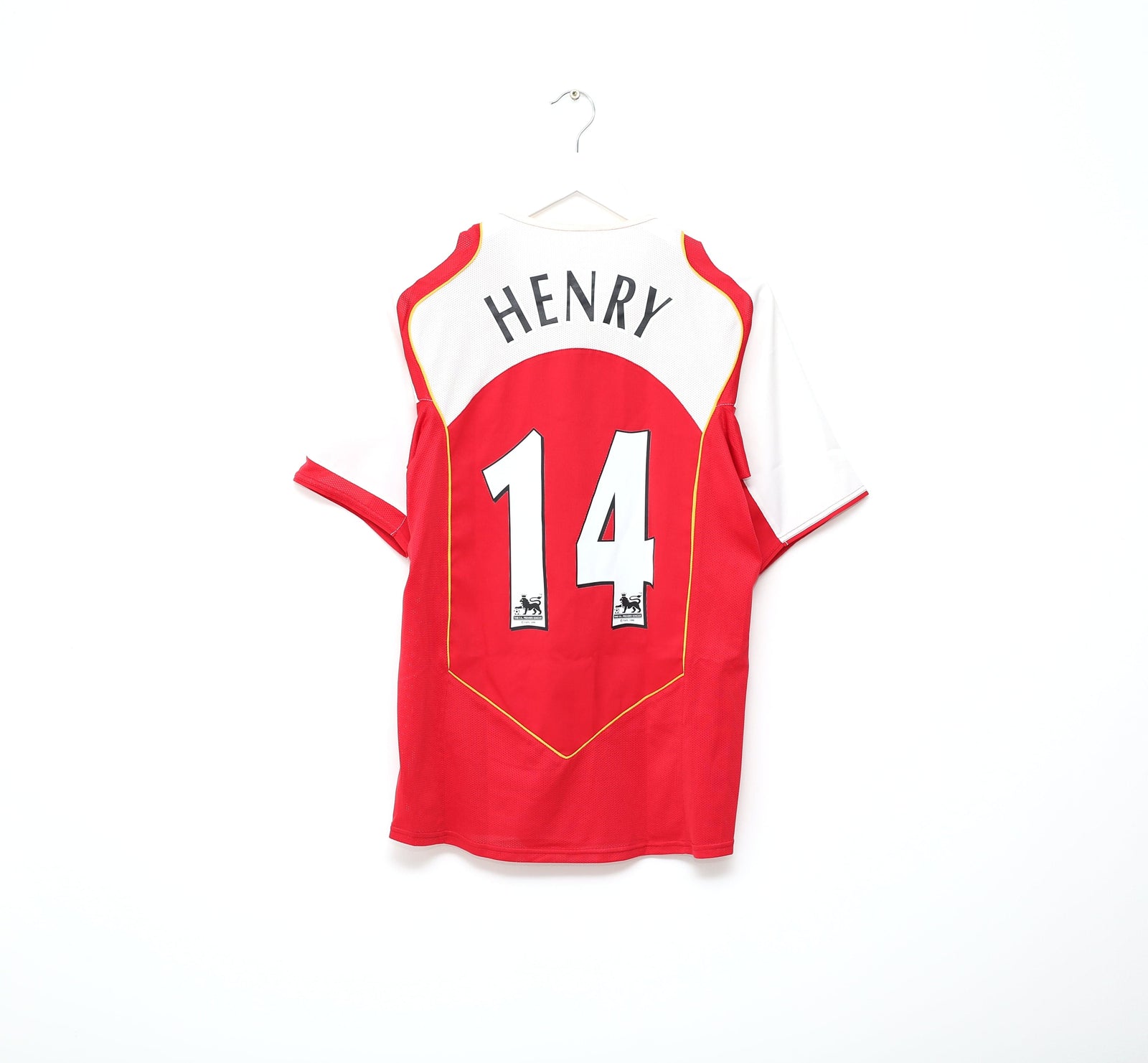 2004/05 HENRY #14 Arsenal Vintage Nike Home Football Shirt Jersey (S)