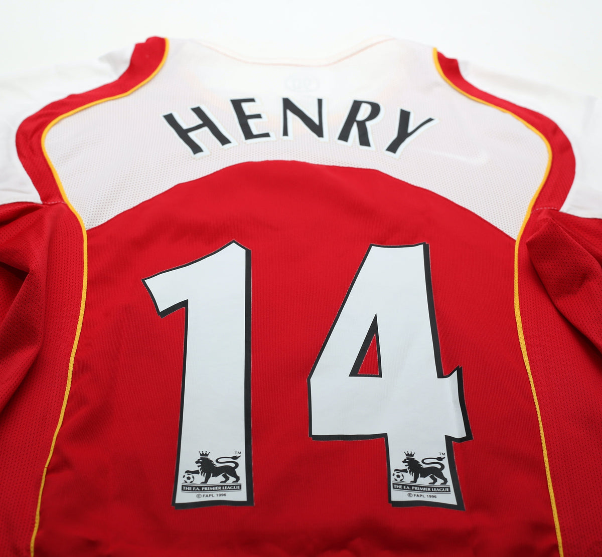 2004/05 HENRY #14 Arsenal Vintage Nike Home Football Shirt Jersey (S)