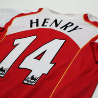 2004/05 Henry #14 Arsenal Vintage Nike Home Football Shirt (L)