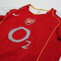 2004/05 Henry #14 Arsenal Vintage Nike Home Football Shirt (L)