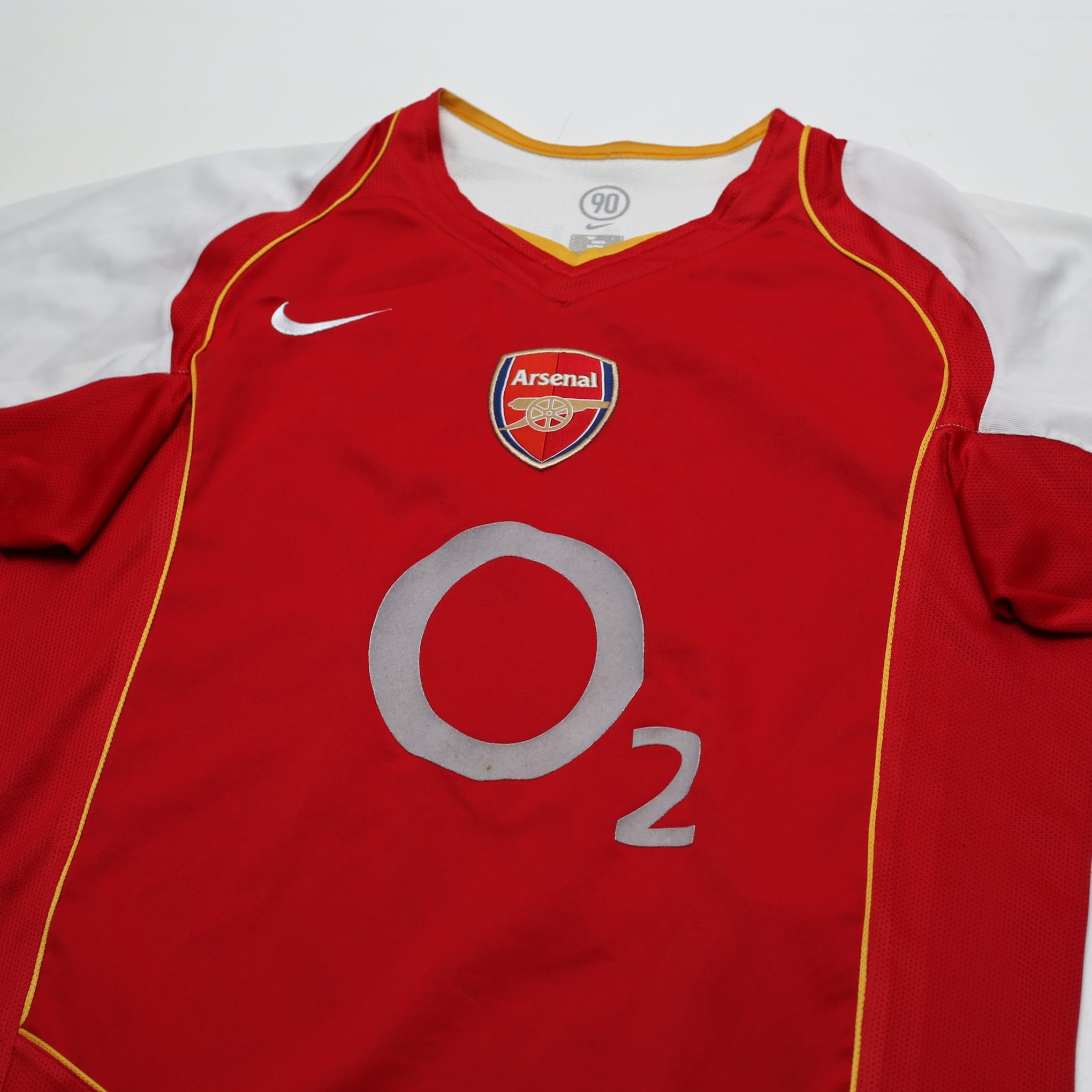 2004/05 Henry #14 Arsenal Vintage Nike Home Football Shirt (L)