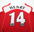 2004/05 HENRY #14 Arsenal Vintage Nike Home Football Shirt (L