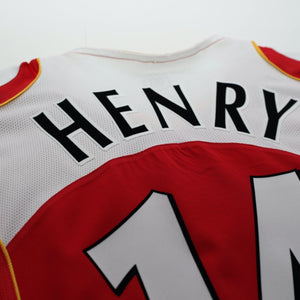 2004/05 Henry #14 Arsenal Vintage Nike Home Football Shirt (M)