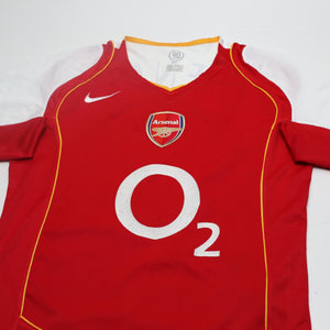 2004/05 Henry #14 Arsenal Vintage Nike Home Football Shirt (S)