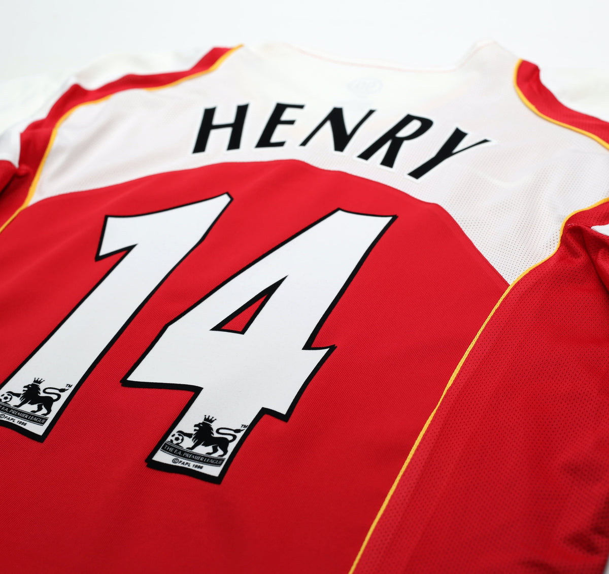 2004/05 HENRY #14 Arsenal Vintage Nike Home Football Shirt (XL)