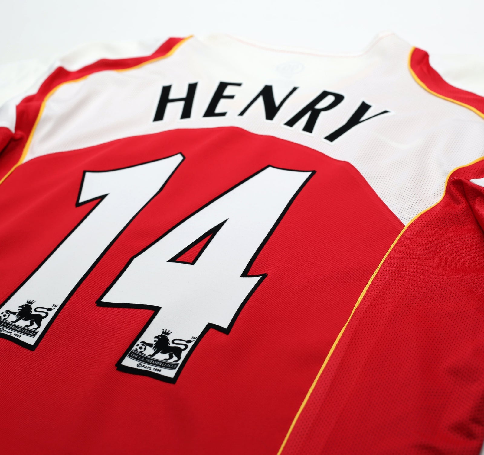 2004/05 HENRY #14 Arsenal Vintage Nike Home Football Shirt (XL)