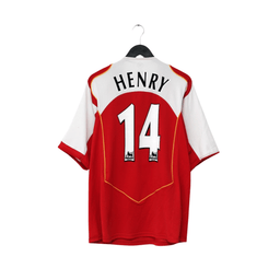 2004/05 Henry #14 Arsenal Vintage Nike Home Football Shirt (XL)