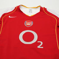2004/05 Henry #14 Arsenal Vintage Nike Home Football Shirt (XL)