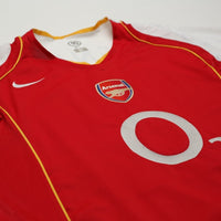 2004/05 Henry #14 Arsenal Vintage Nike Home Football Shirt (XL)