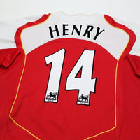 2004/05 Henry #14 Arsenal Vintage Nike Home Football Shirt (XL)
