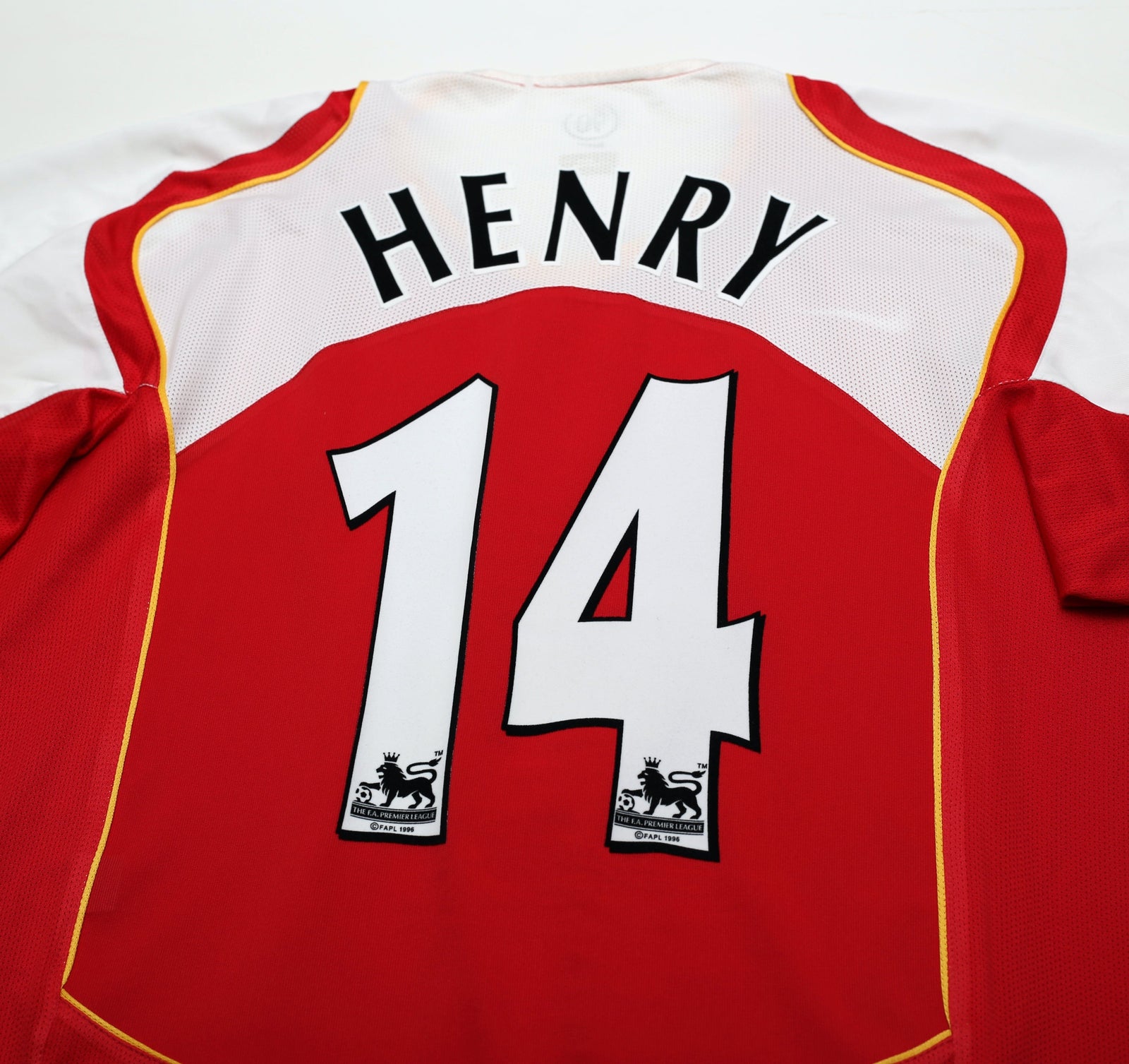 2004/05 HENRY #14 Arsenal Vintage Nike Home Football Shirt (XXL)