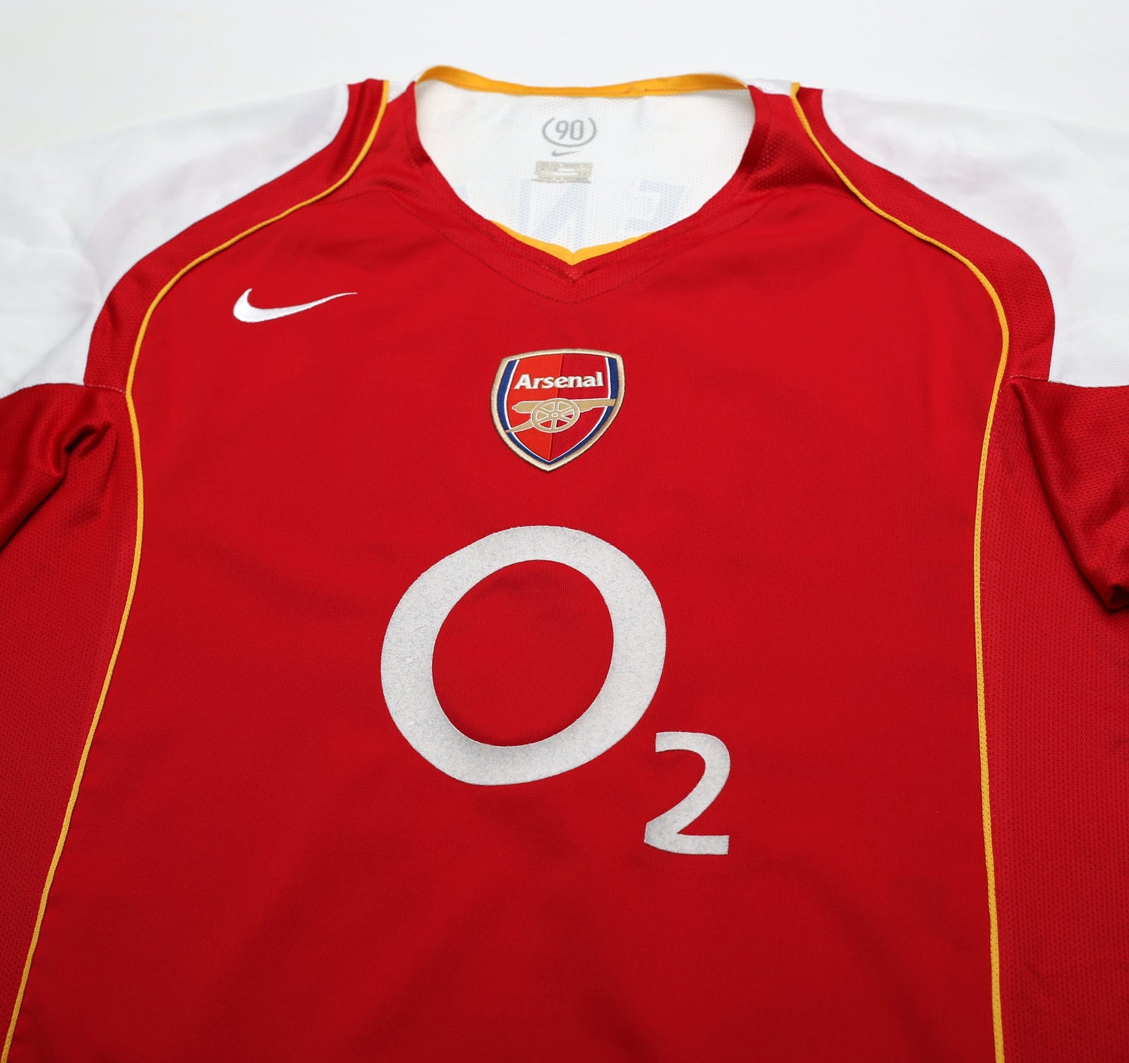 2004/05 HENRY #14 Arsenal Vintage Nike Home Football Shirt (XXL)