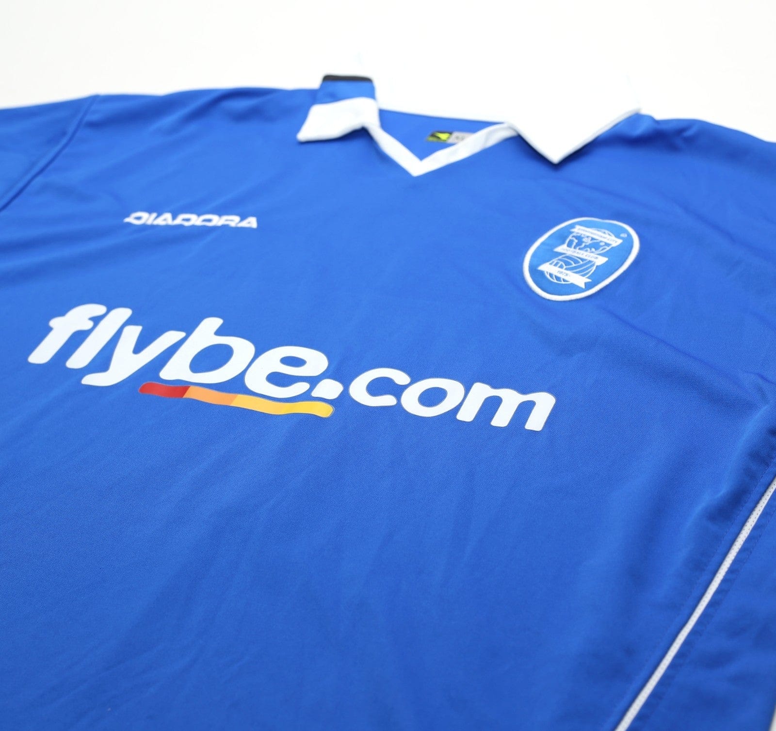 2004/05 HESKEY #16 Birmingham City LS Vintage Diadora Home Football Shirt (XL)