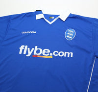 2004/05 HESKEY #16 Birmingham City LS Vintage Diadora Home Football Shirt (XL)