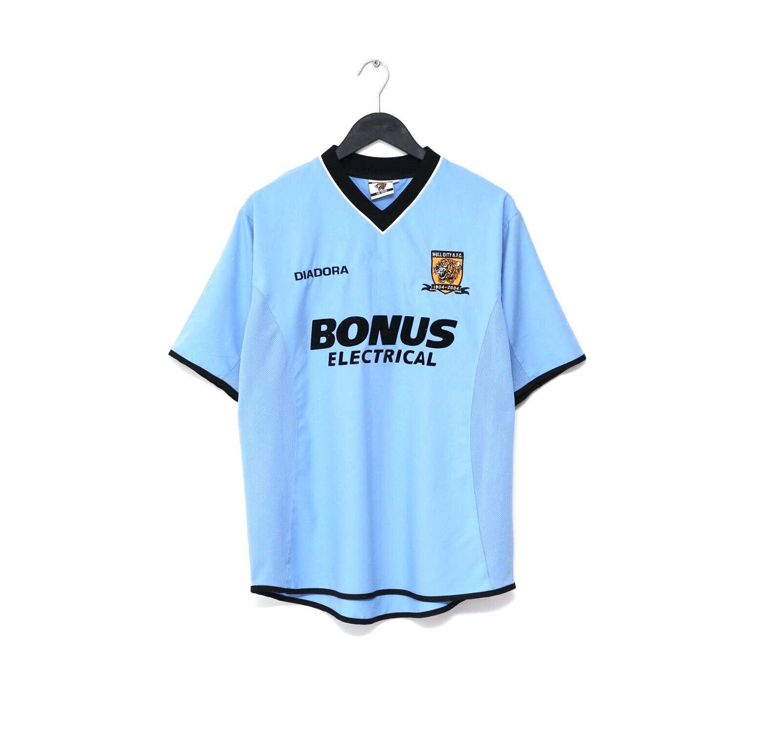 2004/05 HULL CITY Vintage Diadora Away Football Shirt (M)