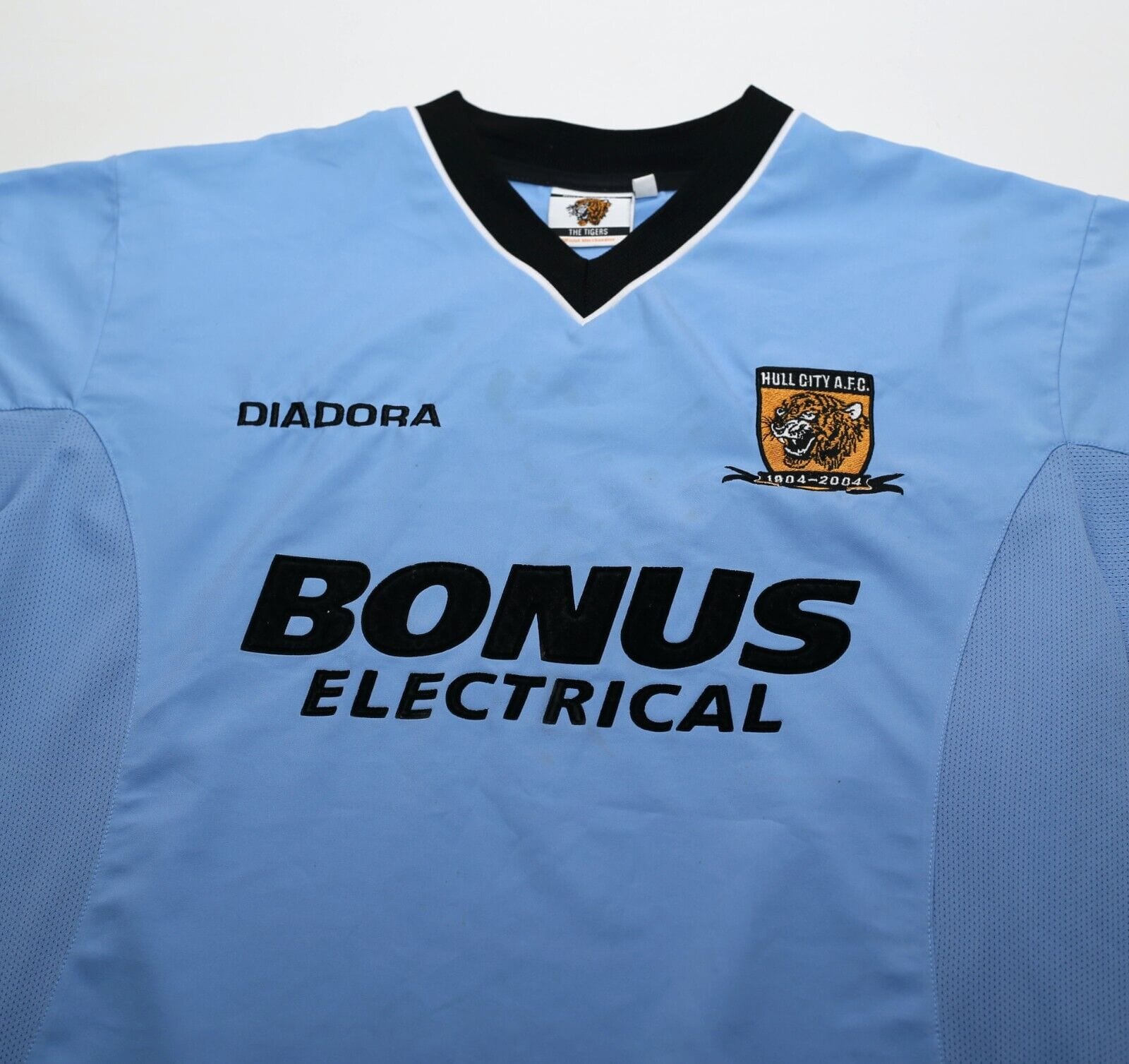 2004/05 HULL CITY Vintage Diadora Away Football Shirt (M)