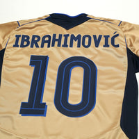 2004/05 Ibrahimovic #10 Sweden Vintage Umbro Centenary Football Shirt (M/L)