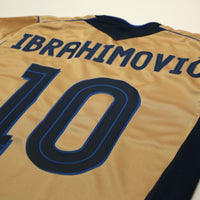 2004/05 Ibrahimovic #10 Sweden Vintage Umbro Centenary Football Shirt (M/L)