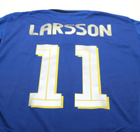 2004/05 LARSSON #11 Sweden Vintage Umbro L/S Away Football Shirt (M)