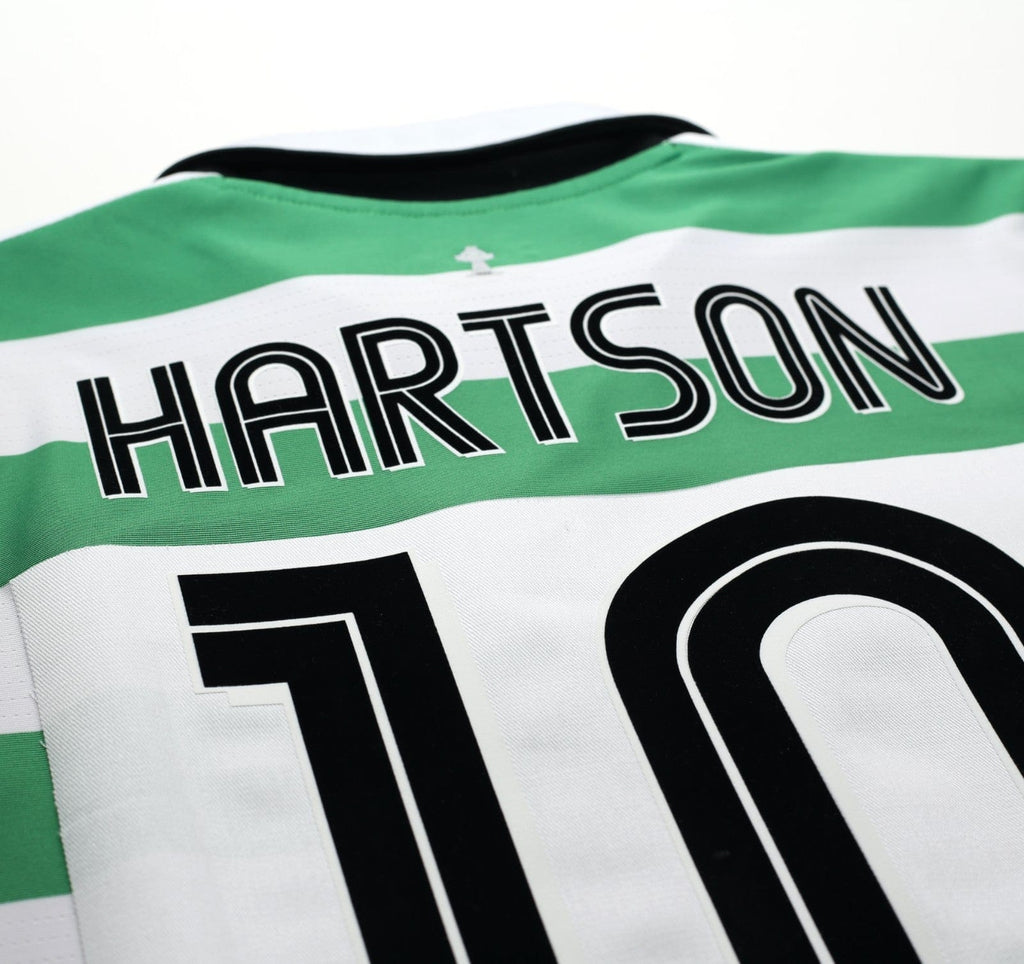 2004/05 LARSSON #7 Celtic Vintage Umbro European Home Football Shirt (M/L)