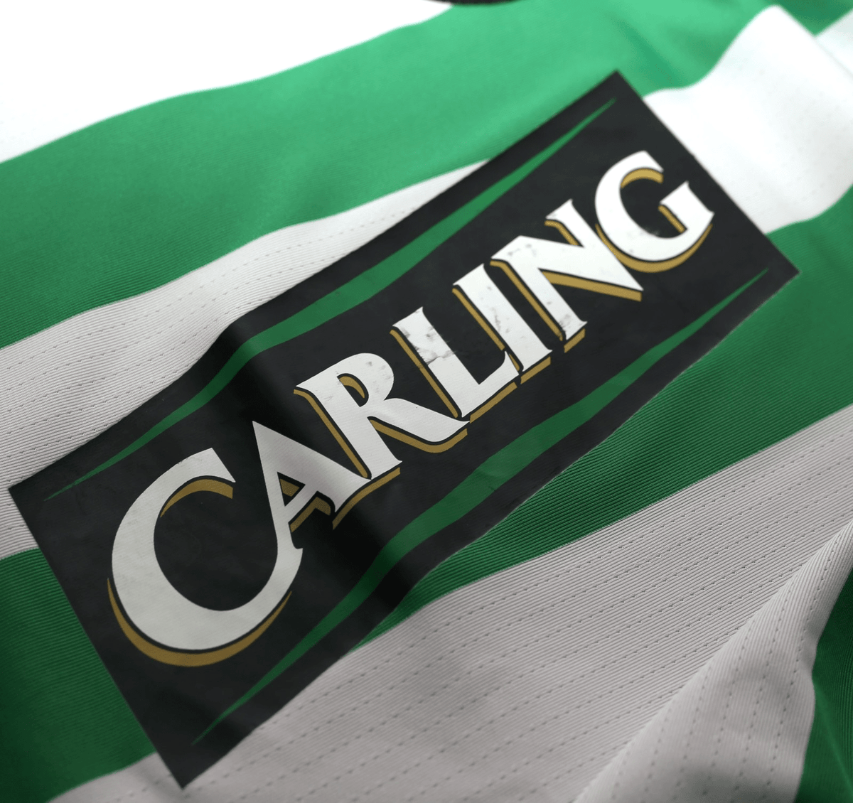 2004/05 LARSSON #7 Celtic Vintage Umbro European Home Football Shirt (M/L)