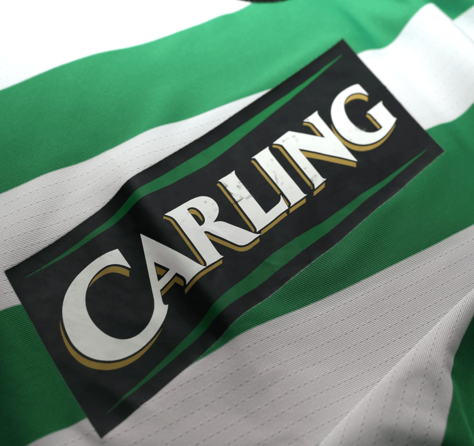 2004/05 LARSSON #7 Celtic Vintage Umbro European Home Football Shirt (M/L)