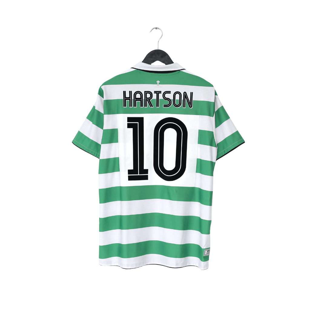2004/05 LARSSON #7 Celtic Vintage Umbro European Home Football Shirt (M/L)