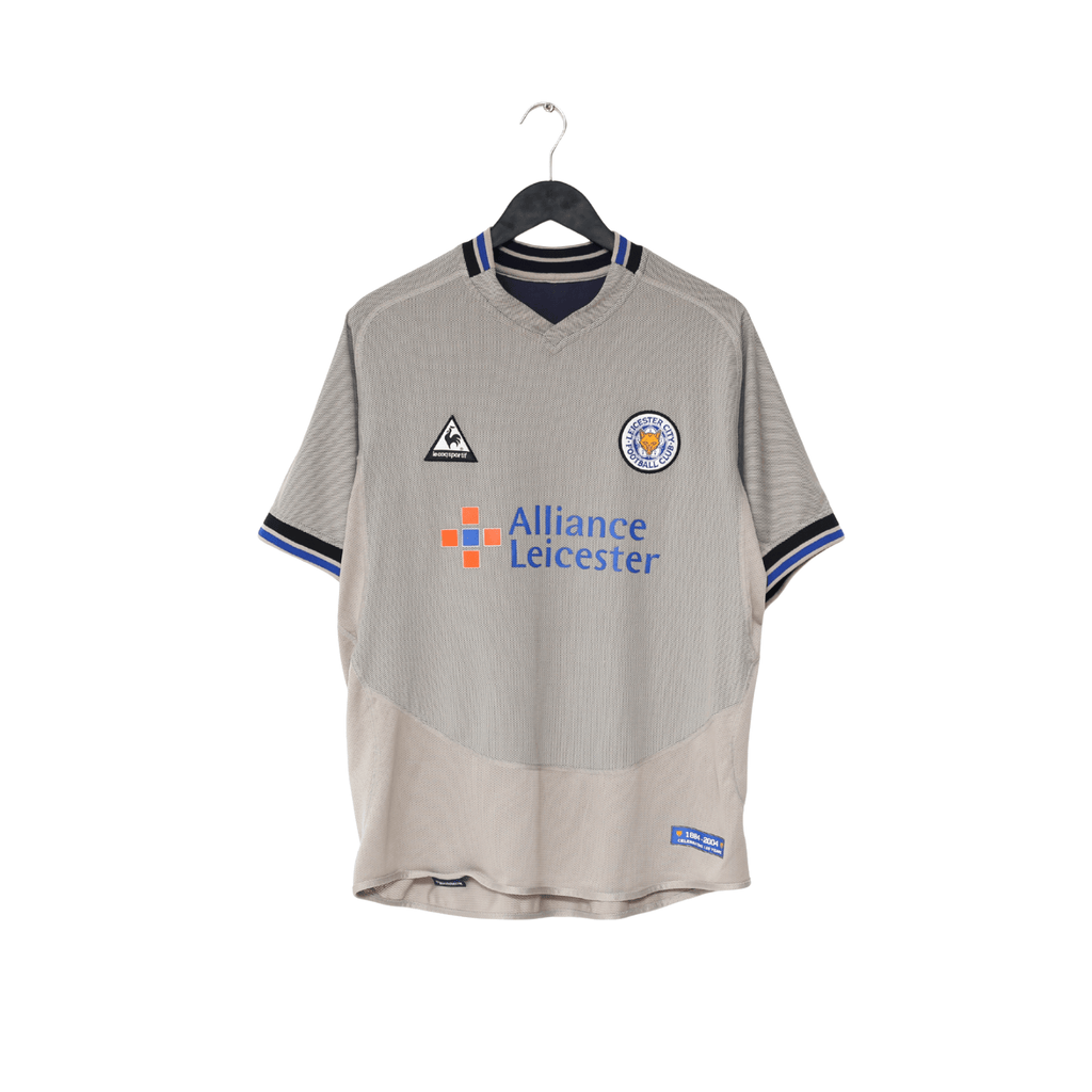 2004/05 LEICESTER CITY Vintage LCS 120 Years Anniversary Away Football Shirt (L)