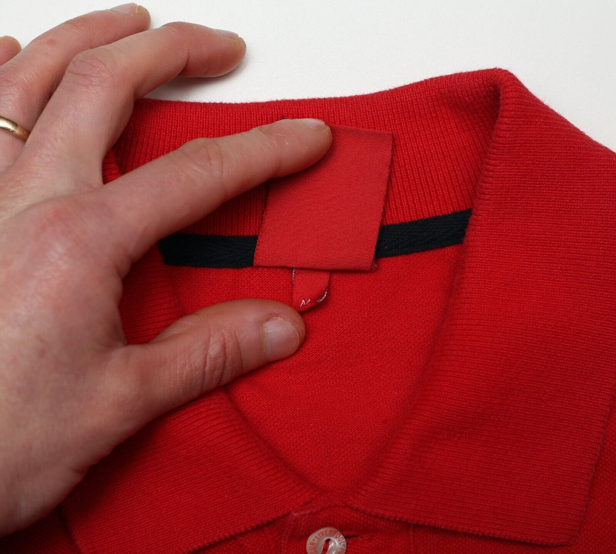 2004/05 LIVERPOOL Champions Of Europe Football Polo Shirt (M)