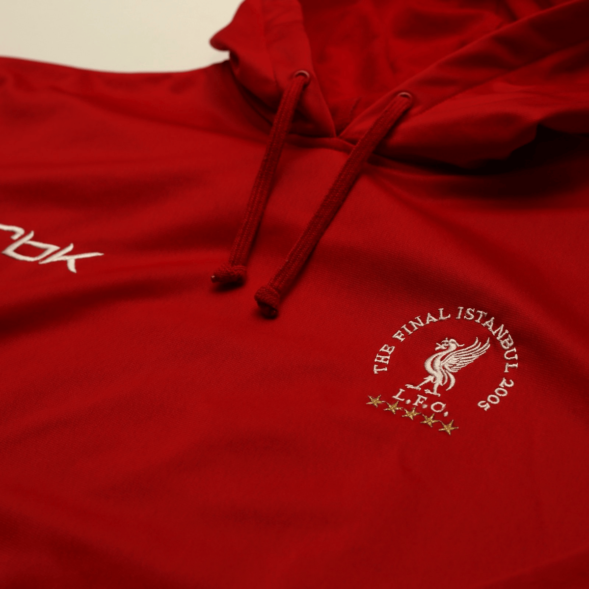 2004/05 Liverpool Vintage Reebok Champions League Final Football Hoodie Top (L)