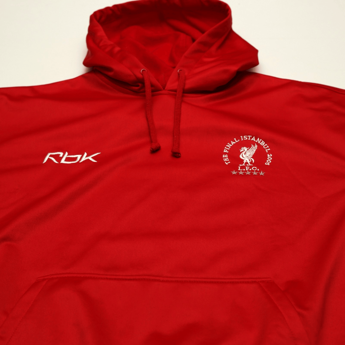 2004/05 Liverpool Vintage Reebok Champions League Final Football Hoodie Top (L)