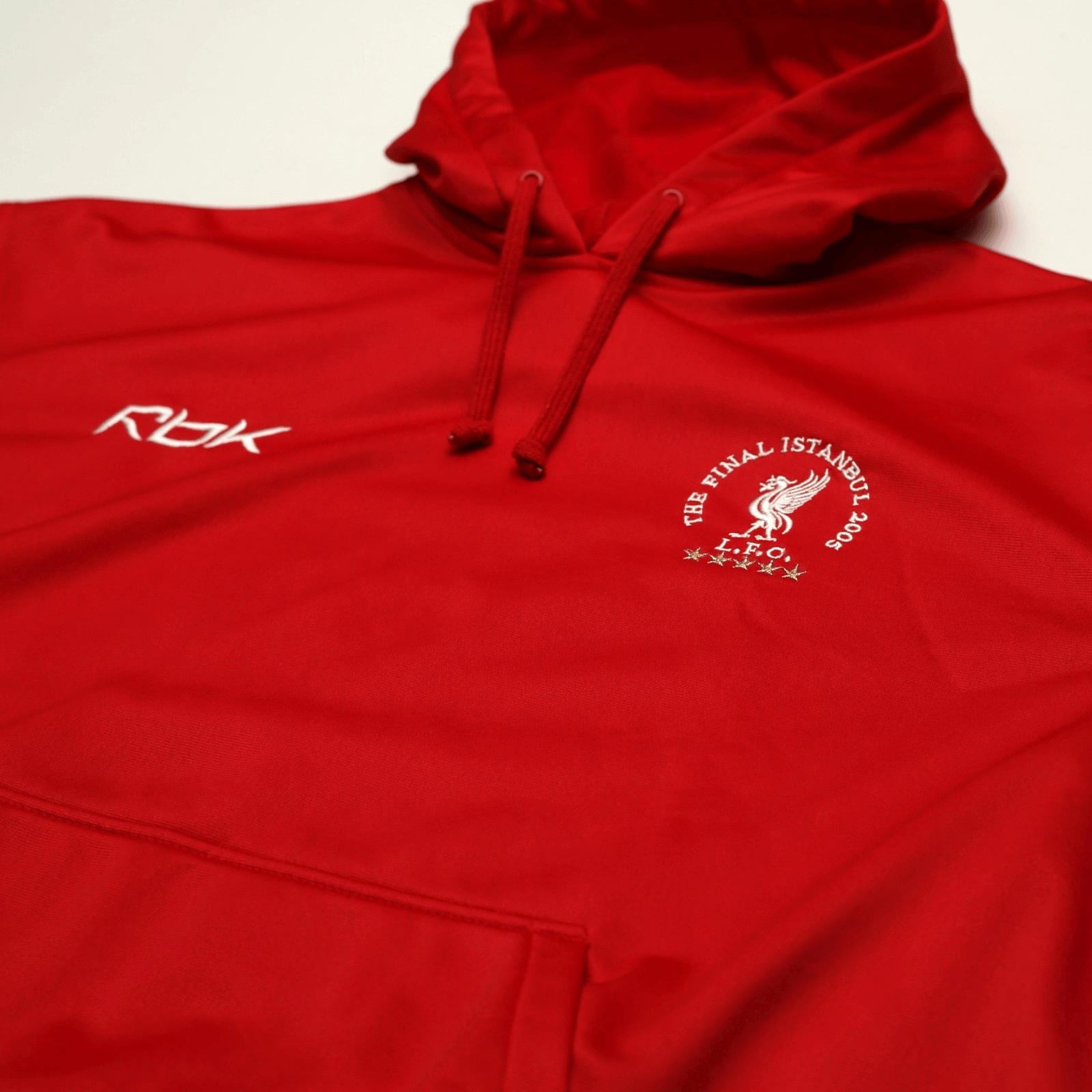 2004/05 Liverpool Vintage Reebok Champions League Final Football Hoodie Top (L)
