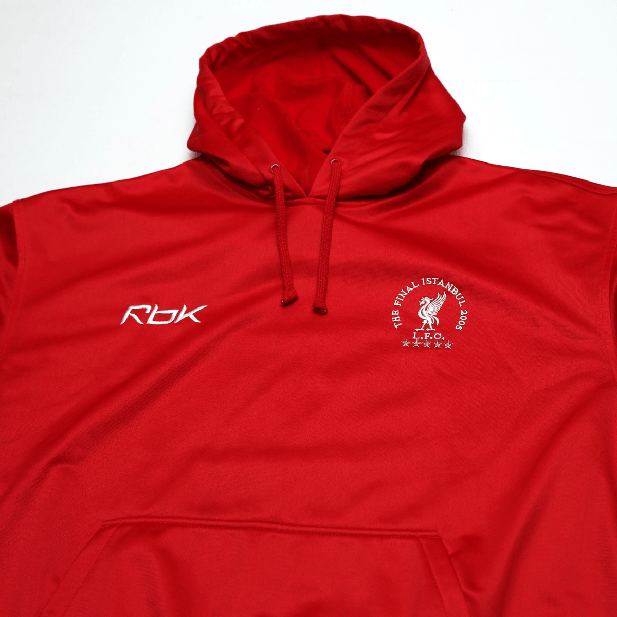 2004/05 Liverpool Vintage Reebok Champions League Final Football Hoodie Top (L)