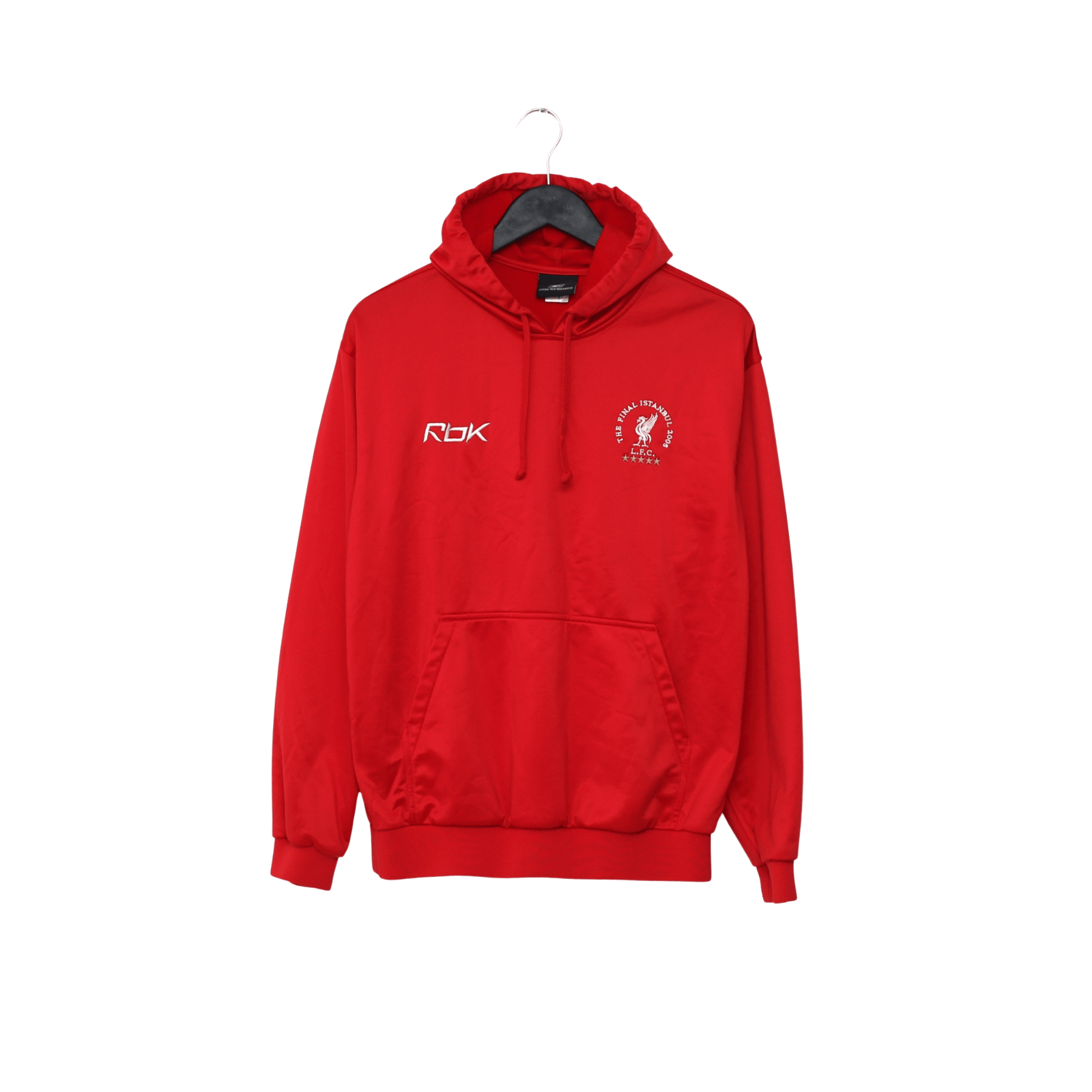 2004/05 Liverpool Vintage Reebok Champions League Final Football Hoodie Top (S)