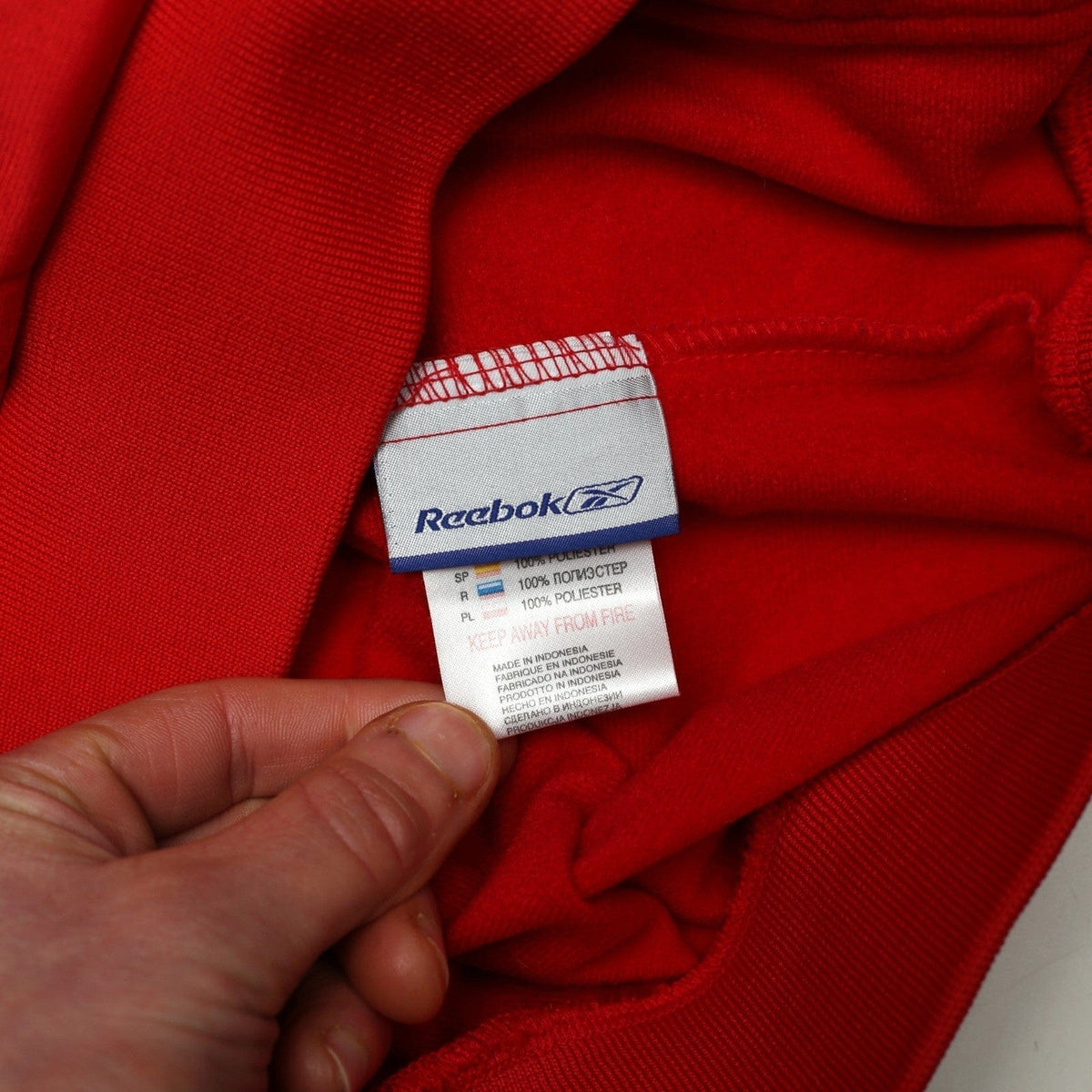 2004/05 Liverpool Vintage Reebok Champions League Final Football Hoodie Top (S)