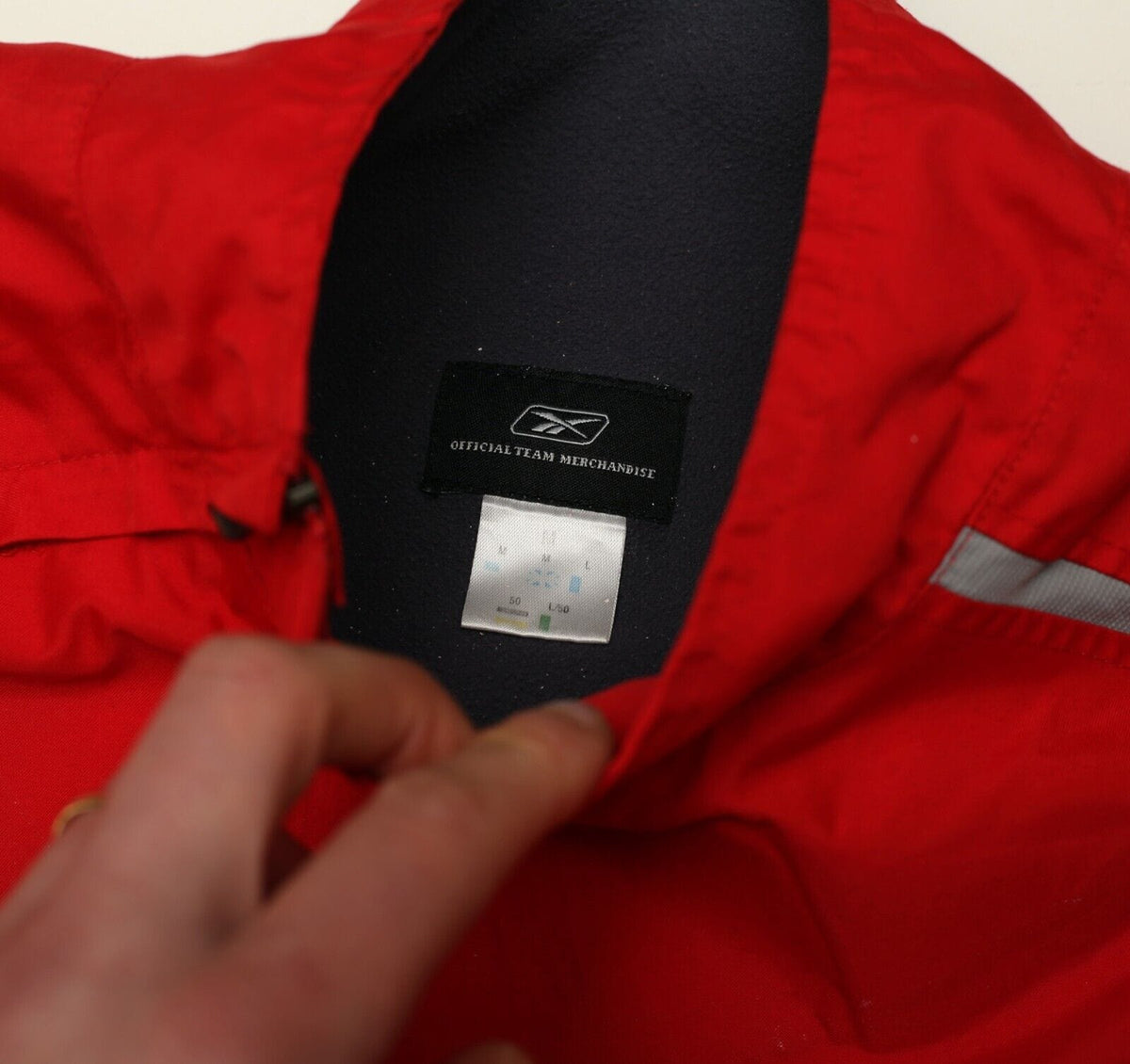 2004/05 LIVERPOOL Vintage Reebok Football Training Top Jacket (M)