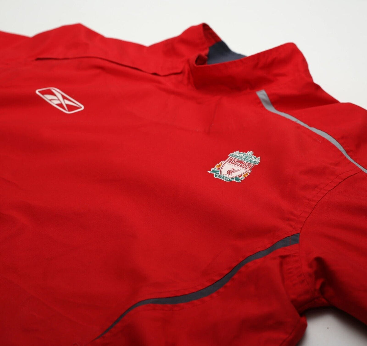 2004/05 LIVERPOOL Vintage Reebok Football Training Top Jacket (M)