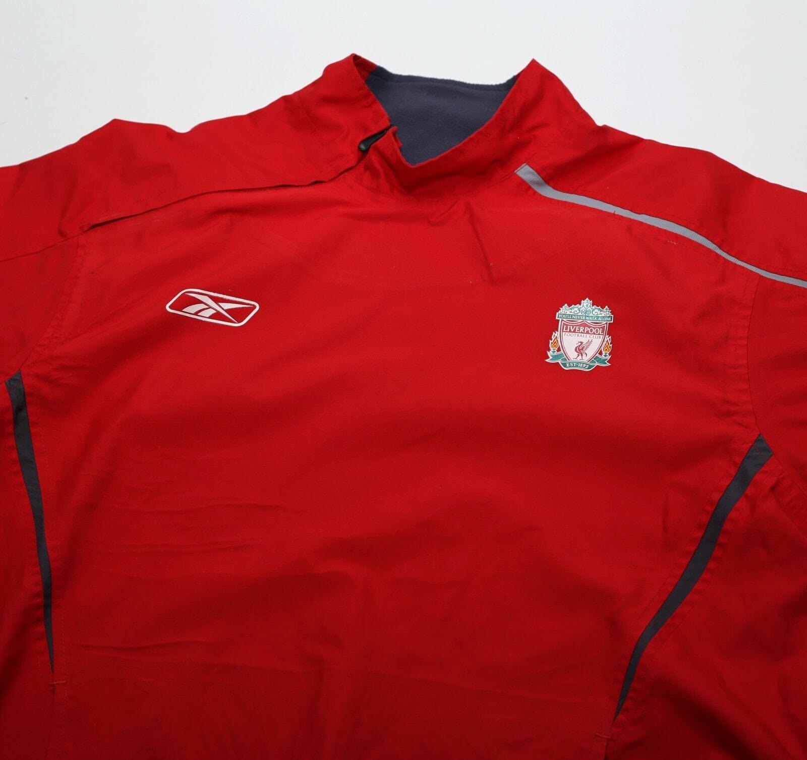 2004/05 LIVERPOOL Vintage Reebok Football Training Top Jacket (M)