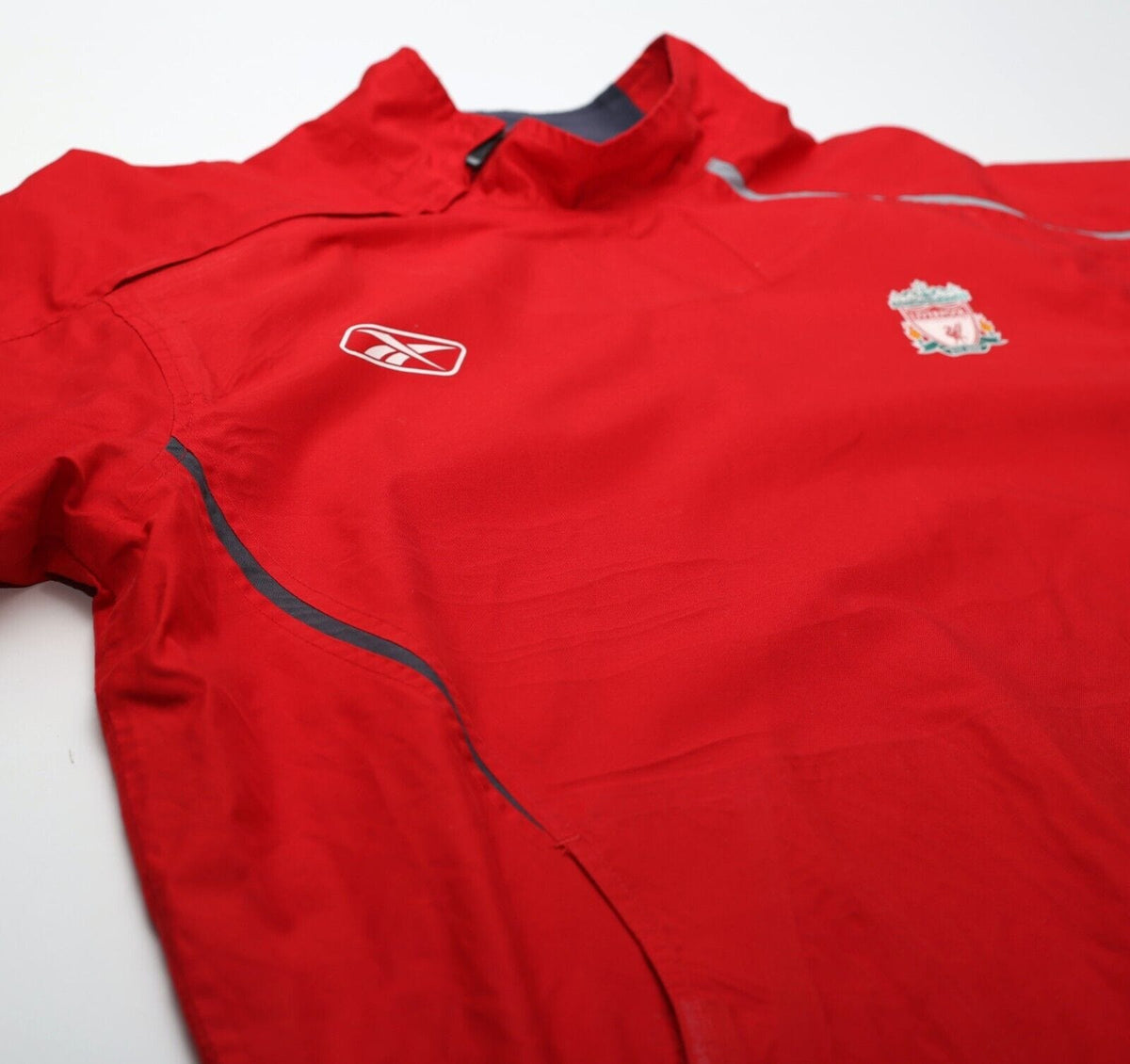 2004/05 LIVERPOOL Vintage Reebok Football Training Top Jacket (M)