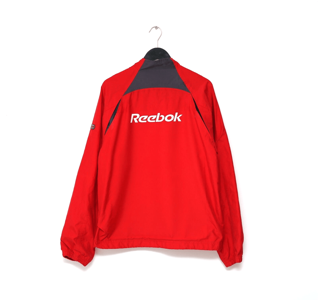 2004/05 LIVERPOOL Vintage Reebok Football Training Top Jacket (M)
