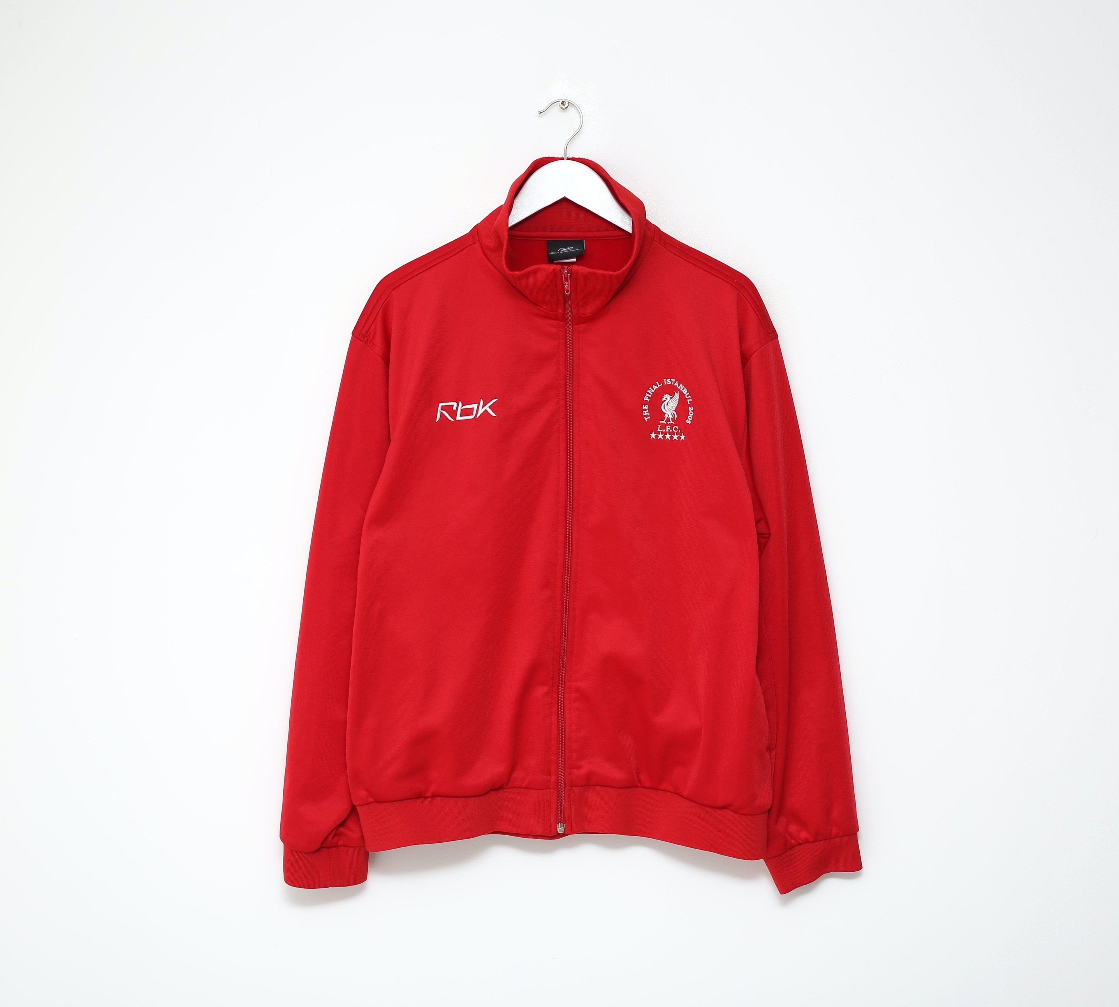 2004/05 LIVERPOOL Vintage Reebok UCL Final Football Jacket Track Top (L/XL)
