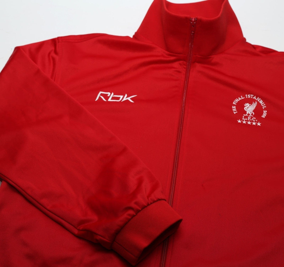 2004/05 LIVERPOOL Vintage Reebok UCL Final Football Jacket Track Top (XL)