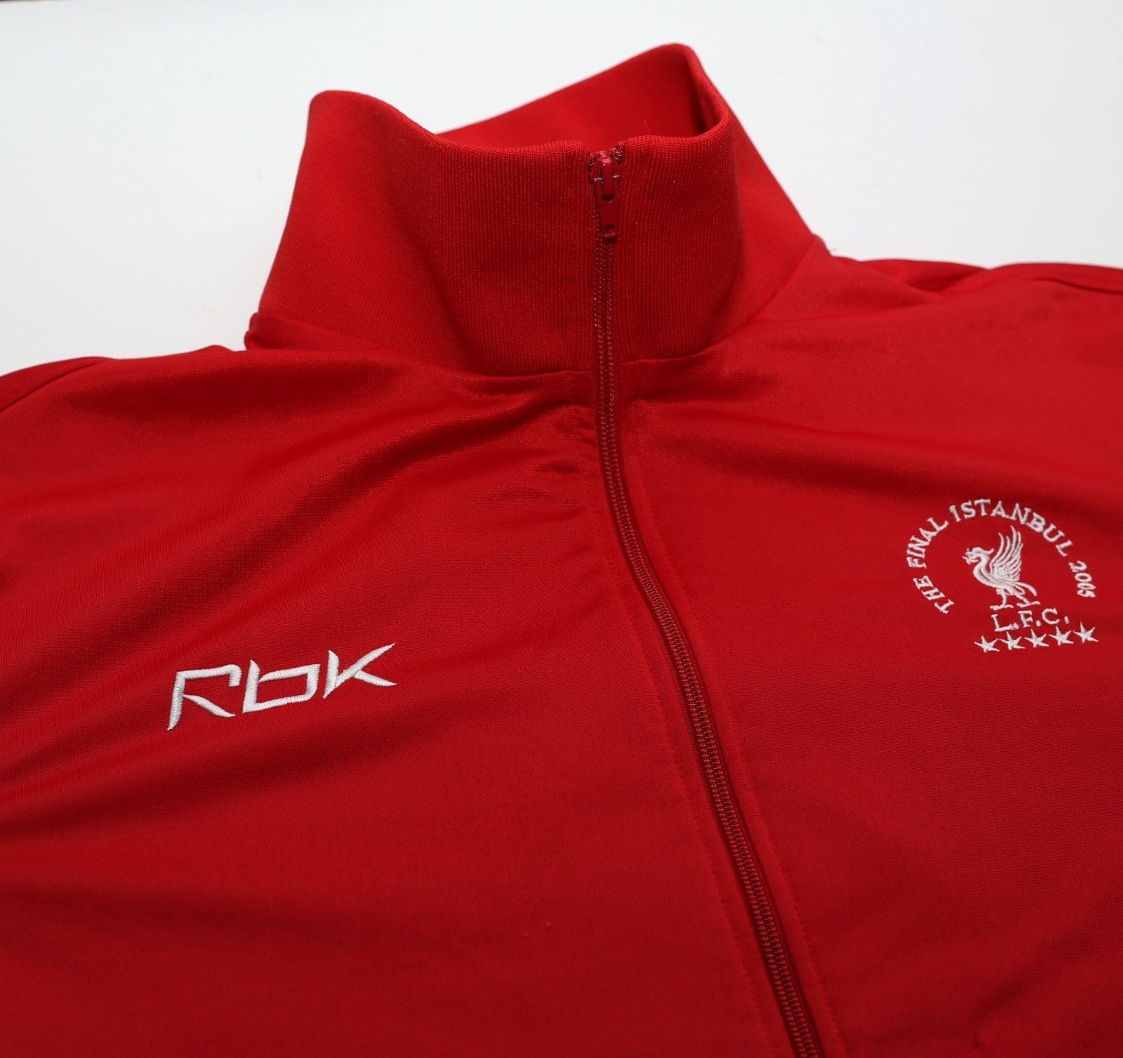 2004/05 LIVERPOOL Vintage Reebok UCL Final Football Jacket Track Top (XL)