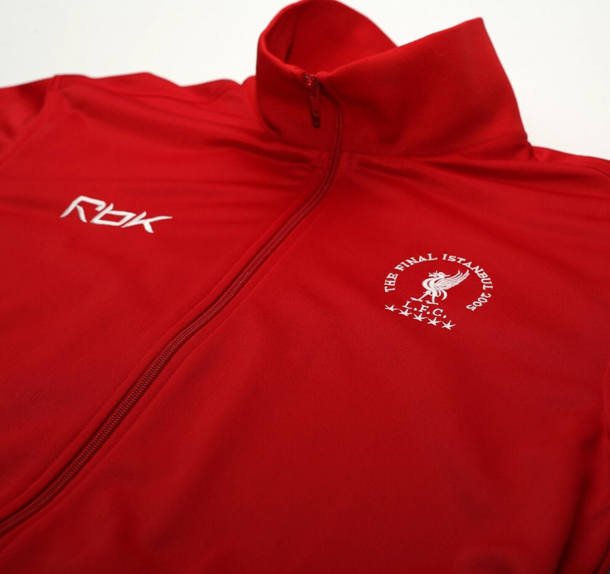 2004/05 LIVERPOOL Vintage Reebok UCL Istanbul Final Football Track Jacket (M/L)