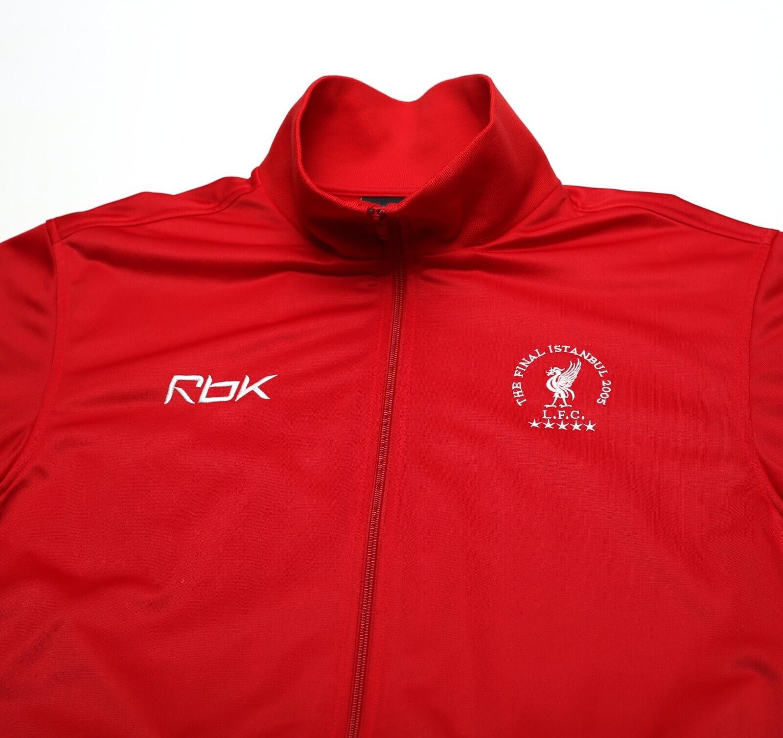 2004/05 LIVERPOOL Vintage Reebok UCL Istanbul Final Football Track Jacket (M/L)