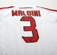 2004/05 MALDINI #3 AC Milan adidas Player Issue Spec UCL Away Football Shirt (L)