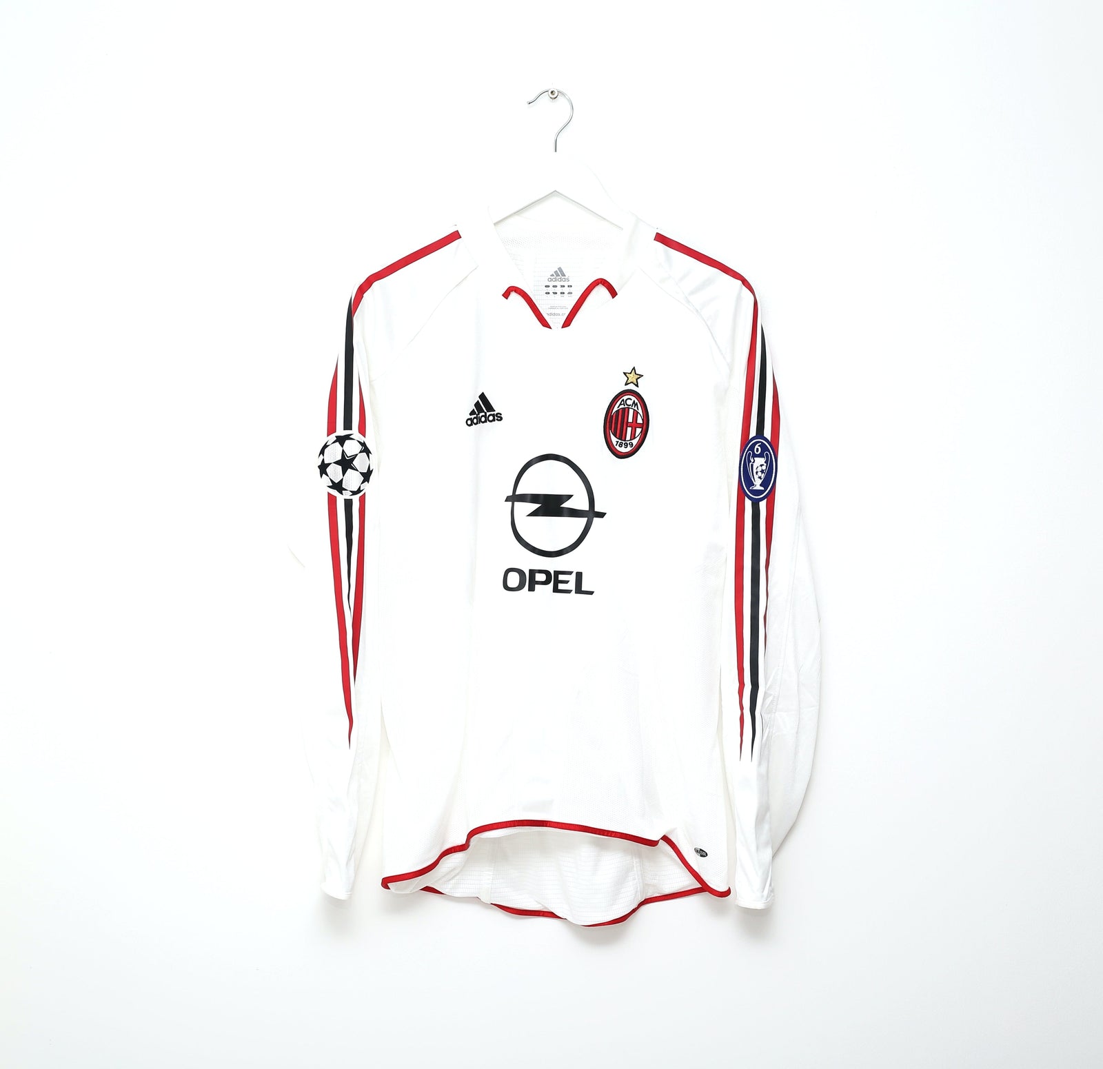 2004/05 MALDINI #3 AC Milan adidas Player Issue Spec UCL Away Football Shirt (L)